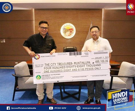 PCSO turns over P488K lotto, STL shares to .